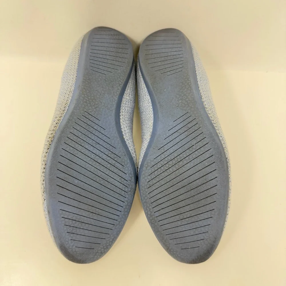 Allbirds Tree Breezer Knit Ballet Flats Shoes Light Blue Size 9